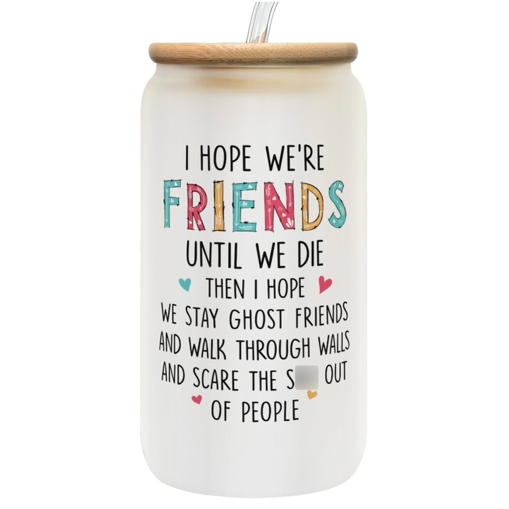 Best Friend Funny White Ceramic Tumbler Set